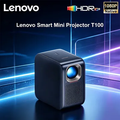 레노버 X3 4K 프로젝터 HDR 10 디코딩 1000CVIA 밝기 홈 시네마 미디어 비디오 풀 HD 와이파이6 & 블루투스 안드로이드 스마트 TV 빔프로젝터