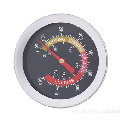 52mm 금속 BBQ 그릴 온도계- 스테인리스 스틸 대형 다이얼 오븐 온도 게이지 고기 요리용 쉬운 읽기