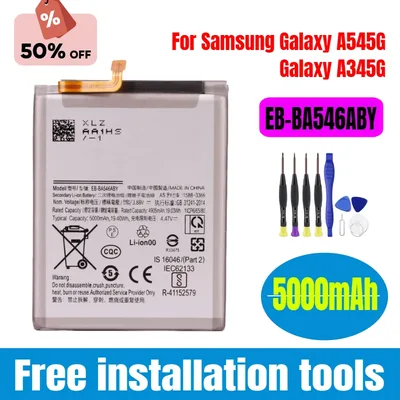 삼성 갤럭시 A54 5G A546/갤럭시 A34 A346 휴대폰 배터리용 새로운 EB-BA546ABY 5000mAh 배터리