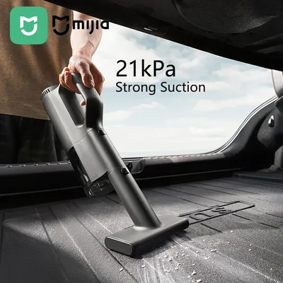 미지아 차량용 무선 청소기 21kPa 흡입력 타입-C 충전 5단계 필터링 2400mAh 가정용 무선 청소기 물세척 가능