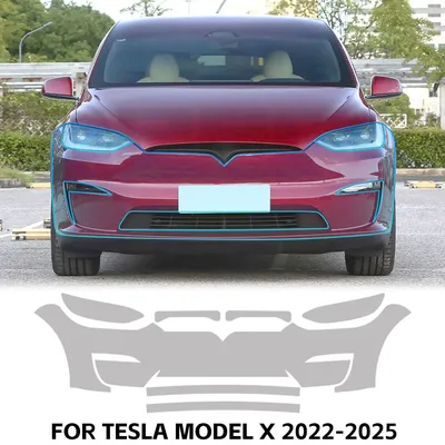 9밀 TPU 페인트 보호 필름 프리컷 PPF 테슬라 모델 X 2022-2025 차량용 바디 긁힘 방지 투명 브라 보호 필름