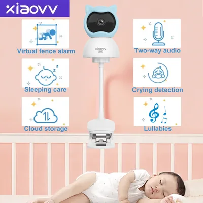 4MP WiFi 샤오비 실내 베이비 모니터 양방향 오디오 동작 감지 야간 투시 아기 카메라 (가정용 보안 360도) °