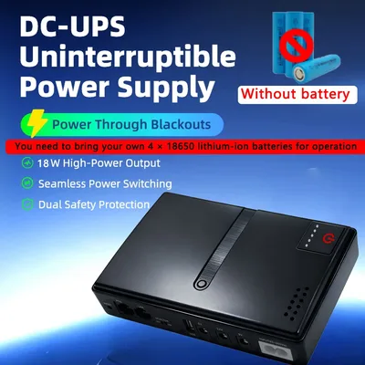 1018L UPS 무정전 전원 공급 장치 DC 백업 18650 배터리 전원 WIFI 라우터 광 모뎀 내장 어댑터 5V/9V12V/15V/24V