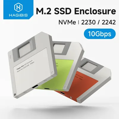 하기비스 2230 M.2 NVMe SSD 외장 케이스 USB 3.2 Gen 2 to PCI-E 2242 플로피 디스크 아이폰 17 프로 노트북용
