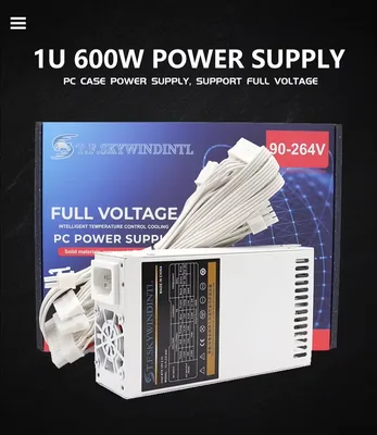 600W 전원 공급 장치 FLEX Mini 1U PSU 24핀 커넥터 포함 컴퓨터 게임 데스크탑용 고효율 고품질 전원 공급 장치