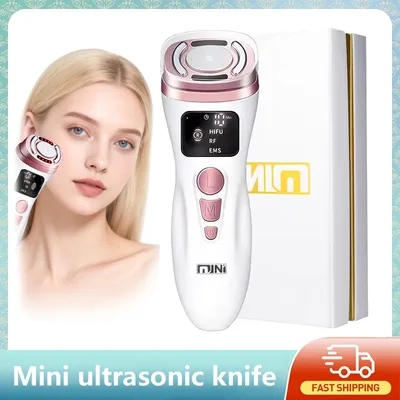 새로운 미니 HIFU 초음파 기계 EMS 마이크로 전류 얼굴 미용 기기 퍼밍 스킨 케어 주름 방지 가정용 도구