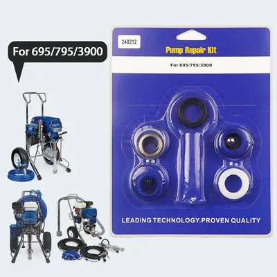 GDHXW 248212 워터 펌프 수리 키트는 Graco 695 795 3900 에어리스 페인트 분무기 애프터마켓용 제품입니다.