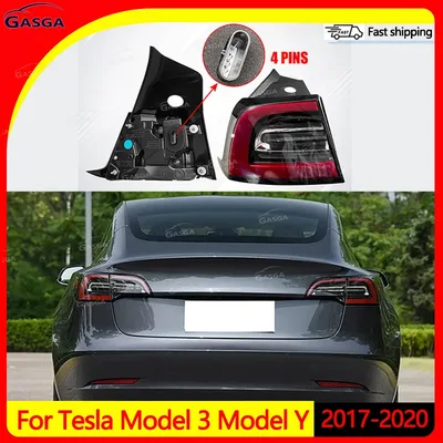 테슬라 모델 3 모델 Y 2017-2020용 LED 테일 라이트, 후미등, 방향지시등, 정지등, 브레이크 램프, 주행등, 안개등, EU 버전