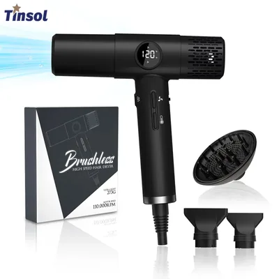 TINSOL 프로페셔널 음이온 헤어드라이어, 빠른 건조, 고속 살롱 및 가정용 항온 헤어케어