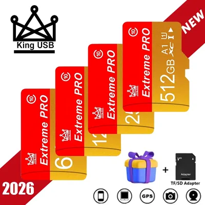 클래스 10 마이크로 TF 256GB 512GB 64GB 32GB 메모리 16GB 8GB 고속 플래시 A1 미니 TF SD 카드 스마트폰 카메라 녹화 저장용