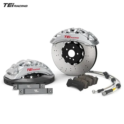 테슬라 모델 S 플레이드용 TEI BBK SR10 카본 세라믹 브레이크 로터 R20 R21 R22 10피스톤 빅 브레이크 캘리퍼 키트