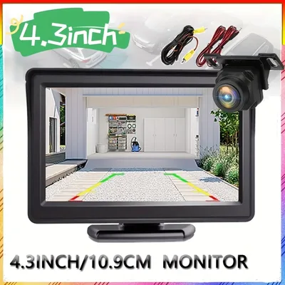 4.3인치 모니터 후방 카메라 자동차 주차용 범용 후방 카메라 12V 픽업 SUV용