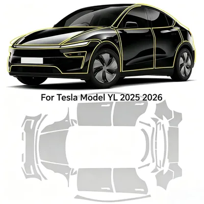 테슬라 모델 YL 2025 2026 무광 투명 8.5Mil TPU 스크래치 방지 자가복원 페인트 보호 필름 투명 프리컷 PPF