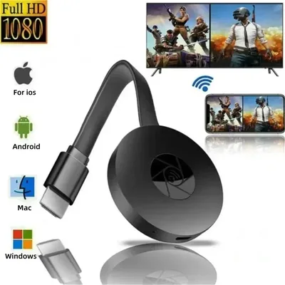 1080P 무선 HDMI 동글 WIFI TV 스틱 Airplay Miracast DLNA 수신기 (아이폰, 안드로이드, PC에서 TV, 프로젝터로 연결)