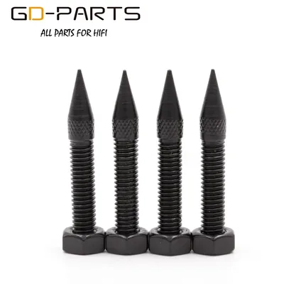 M6 M8 M10 스레드 철 스피커 스파이크 Hifi 오디오 앰프 모니터 악기 서브 우퍼 절연 스탠드 피트 콘 높이 조절 가능
