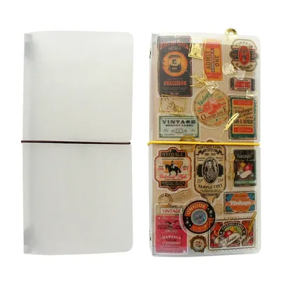 여행자 노트 삽입 리필 보관 도서 Midori Planner 내부 페이지 필러 용지 PVC 커버 빈티지 문구점